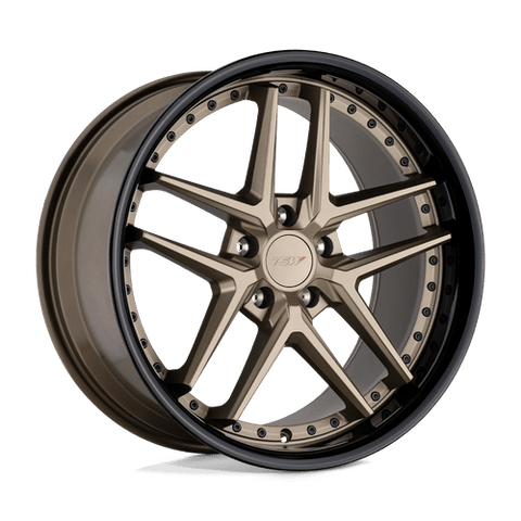 TSW Premio Cast Aluminum Wheel - Matte Bronze With Gloss Black Lip