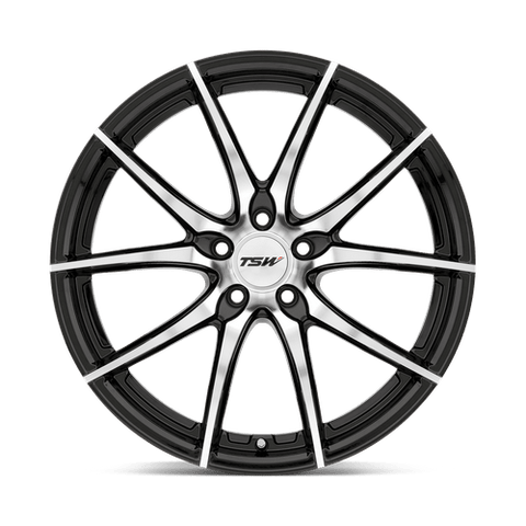 TSW Sprint Cast Aluminum Wheel - Gloss Black With Mirror Cut Face