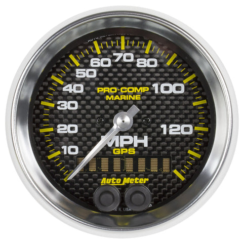 AutoMeter 2-1/16 in. FUEL PRESSURE, 0-15 PSI, SPEK-PRO, WHITE/BLACK