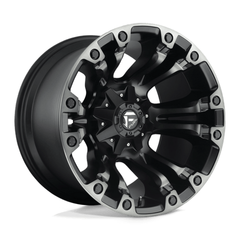 D851 Vapor Cast Aluminum Wheel in Matte Black Gray Tint Finish from Fuel Wheels - View 2