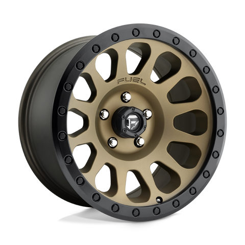 D600 Vector Cast Aluminum Wheel in Matte Bronze with Black Bead Ring Finish from Fuel Wheels - View 1