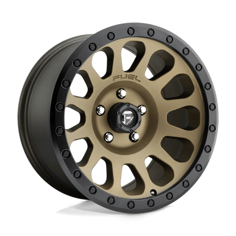 D600 Vector Cast Aluminum Wheel in Matte Bronze with Black Bead Ring Finish from Fuel Wheels - View 2