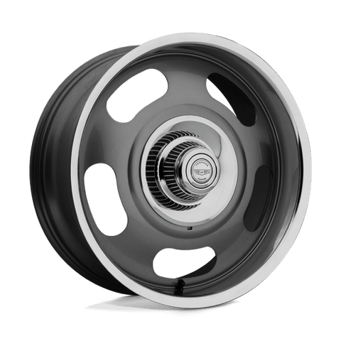 American Racing Vintage VN506 Cast Aluminum Wheel - Mag Gray Center With Polished Lip