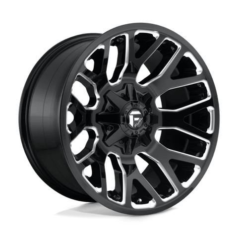 D623 Warrior Cast Aluminum Wheel in Gloss Black Milled Finish from Fuel Wheels - View 2