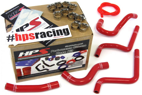 HPS Red Reinforced Silicone Radiator Hose Kit for Honda 03-04 CR125R 2 Stroke