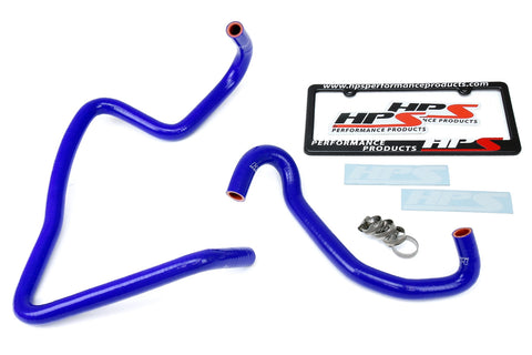 HPS Blue Reinforced Silicone Heater Hose Kit Coolant for Jeep 06-10 Commander 5.7L V8 Without Rear A/C