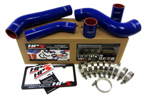 HPS Blue Reinforced Silicone Intercooler Hose Kit for Mitsubishi Lancer EVO 10 X US-Spec