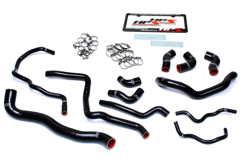 HPS Reinforced Black Silicone Radiator   Heater Hose Kit Coolant for Volkswagen 06-08 Jetta 2.0T Turbo FSI Left Hand Drive