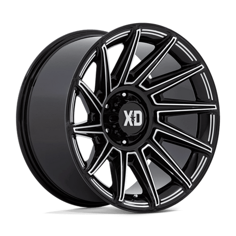 XD867 Specter Cast Aluminum Wheel in Gloss Black Milled Finish from XD Wheels - View 2