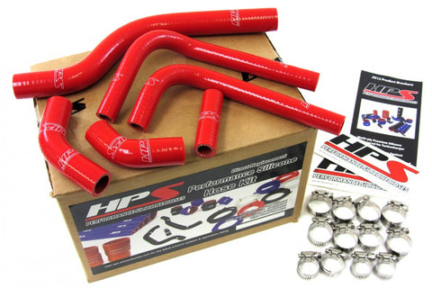 HPS Red Reinforced Silicone Radiator Hose Kit Coolant for Suzuki 04-06 RMZ250