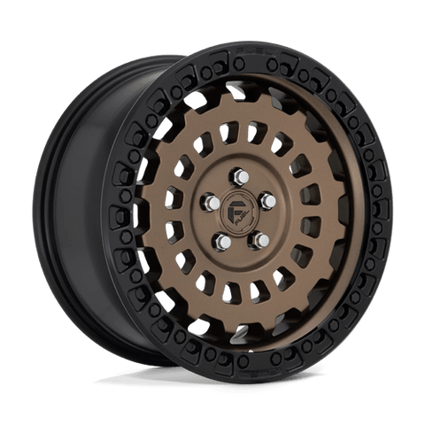 D634 Zephyr Cast Aluminum Wheel in Matte Bronze with Black Bead Ring Finish from Fuel Wheels - View 2