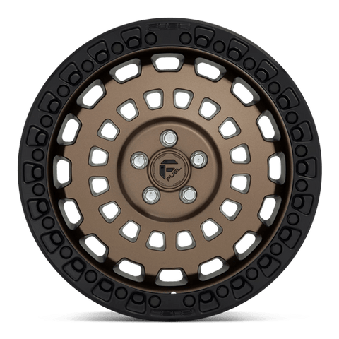 D634 Zephyr Cast Aluminum Wheel in Matte Bronze with Black Bead Ring Finish from Fuel Wheels - View 5