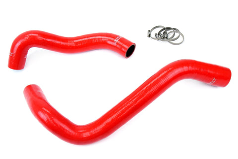 HPS Red Reinforced Silicone Radiator Hose Kit Coolant for Ford 99-01 F550 Superduty w/ 7.3L Diesel Single Alternator