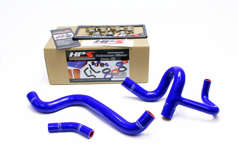 HPS Reinforced Blue Silicone Radiator Hose Kit Coolant for Dodge 12-16 Dart 1.4T Turbo