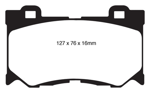 EBC 08-13 Infiniti FX50 5.0 Yellowstuff Front Brake Pads