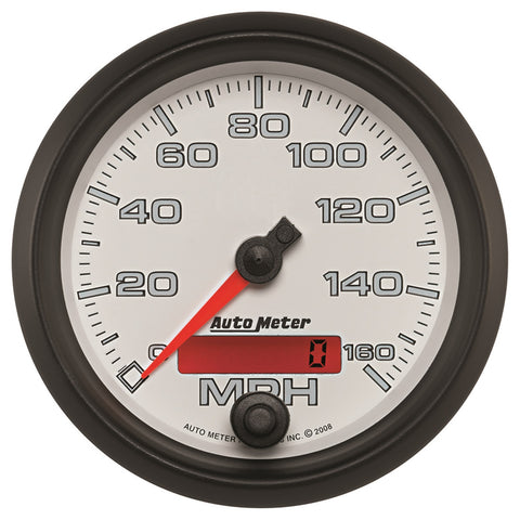 AutoMeter 2-1/16 in. FUEL PRESSURE, 0-100 PSI, SPEK-PRO, WHITE/CHROME
