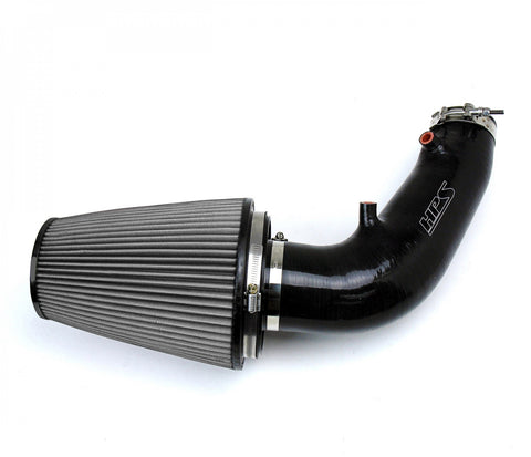 HPS Black Silicone Air Intake Kit Cool Short Ram SRI High Flow Filter 827-610WB