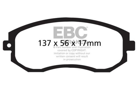EBC 2012+ Subaru BRZ/FRS/86 2.0L Bluestuff Rear Brake Pads