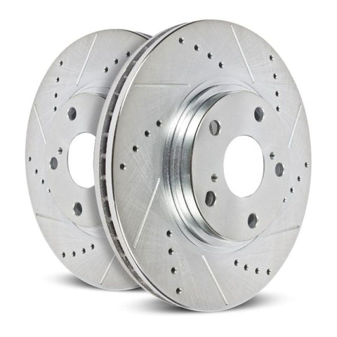 Power Stop 14-16 BMW 535d Front Evolution Drilled & Slotted Rotors - Pair