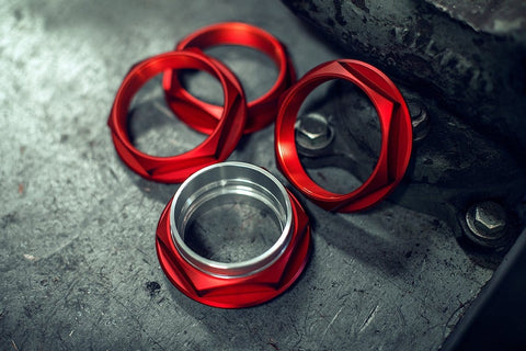 fifteen52 Super Touring Hex Nut - Anodized Red 52-ST-NUT-RED-SET