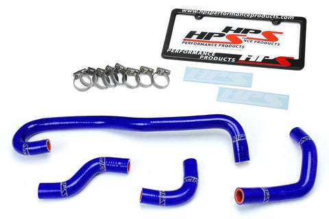 HPS Reinforced Blue Silicone Heater Hose Kit Coolant for Toyota 89-92 Pickup 3.0L V6 Left Hand Drive