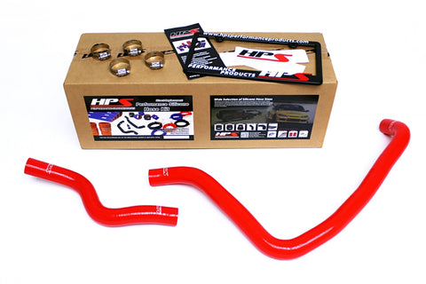 HPS Reinforced Red Silicone Radiator Hose Kit Coolant for Honda 98-02 Accord 2.3L 4Cyl