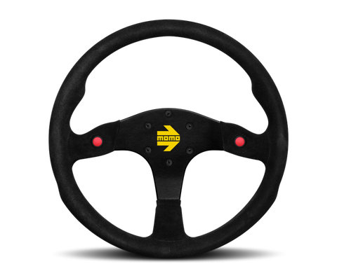 Momo MOD80 Steering Wheel 350 mm -  Black Suede/Black Spokes