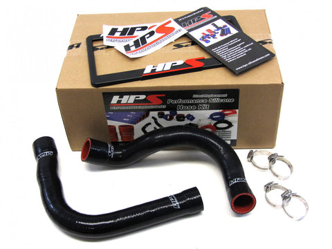 HPS Black Reinforced Silicone Radiator Hose Kit Coolant for BMW 92-99 E36 318