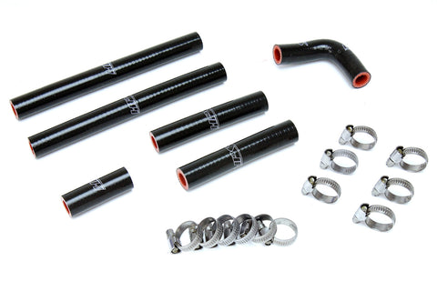 HPS Black Reinforced Silicone Heater Hose Kit 1FZ-FE for Toyota 92-97 Land Cruiser FJ80 4.5L I6 equipped with rear heater