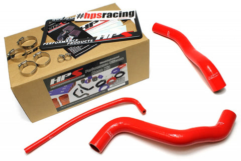 HPS Red Reinforced Silicone Radiator Hose Kit Coolant for Chevy 12-15 Camaro SS ZL1 6.2L Z28 7.0L V8