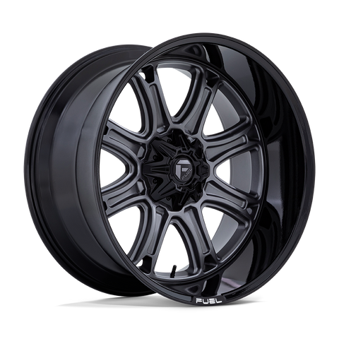 Darkstar Cast Aluminum Wheel in Matte Gunmetal with Black Lip Finish from Fuel Wheels - View 1