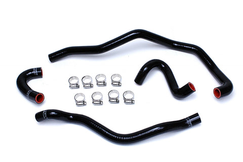 HPS Reinforced Black Silicone Heater Hose Kit Coolant for BMW 01-06 E46 M3 Left Hand Drive