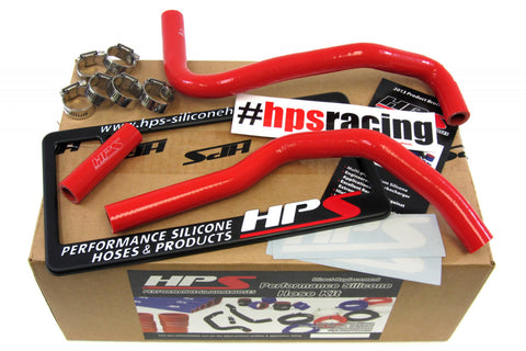 HPS Red Reinforced Silicone Heater Hose Kit for Toyota 17-20 86
