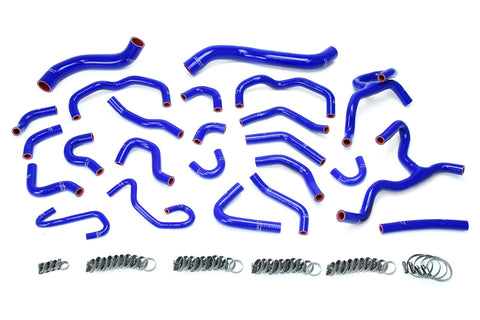 HPS Blue Reinforced Silicone Radiator   Heater Hose Kit Coolant for Toyota 08-16 Land Cruiser 5.7L V8