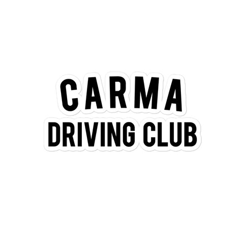 Carma Driving Club Sticker