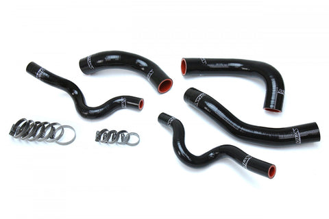 HPS Reinforced Black Silicone Radiator Hose Kit Coolant for Hyundai 13-17 Veloster 1.6L Turbo