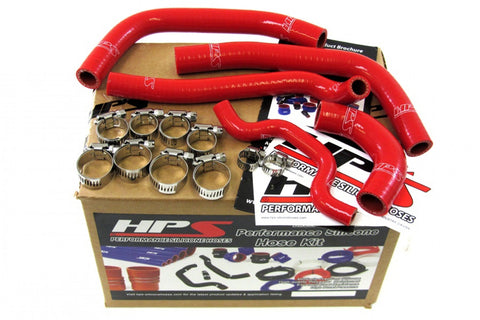 HPS Red Reinforced Silicone Radiator Hose Kit Coolant for Kawasaki 09-10 KX250F