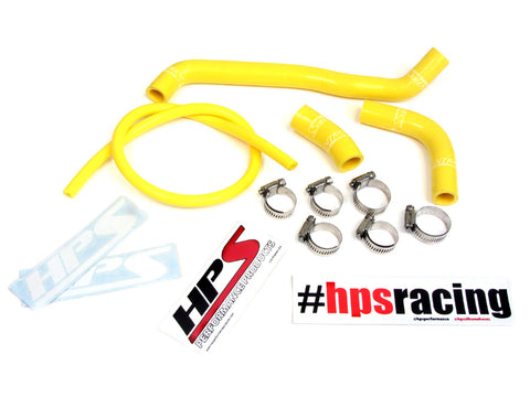 HPS Yellow Reinforced Silicone Radiator Hose Kit for Suzuki 00-08 DRZ400S DRZ400SM