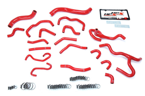 HPS Red Reinforced Silicone Radiator   Heater Hose Kit Coolant for Toyota 17-18 Land Cruiser 5.7L V8