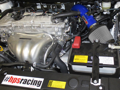 HPS Blue Shortram Air Intake Kit Cool Short Ram SRI High Flow Filter 827-508BL
