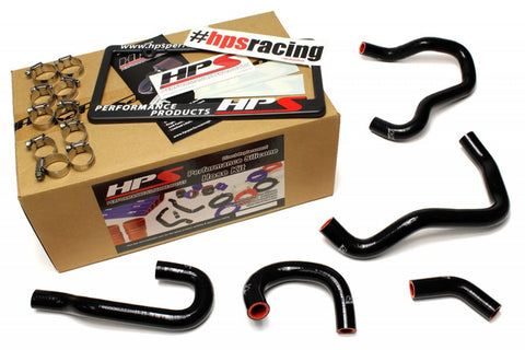 HPS Black Reinforced Silicone Heater Hose Kit for Honda 06-09 S2000