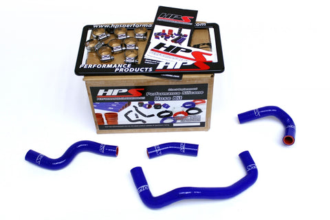 HPS Reinforced Blue Silicone Heater Hose Kit Coolant for Mazda 06-14 Miata 2.0L