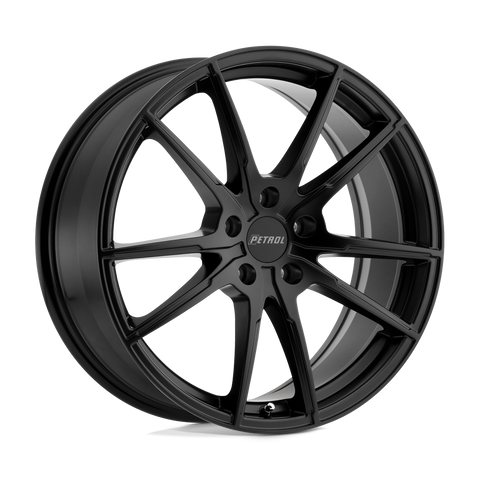 P0A Cast Aluminum Wheel in Matte Black Finish from Petrol Wheels - View 1