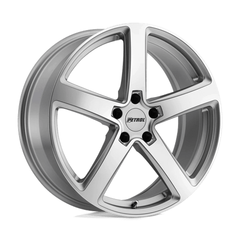 P2A Cast Aluminum Wheel in Silver with Machined Cut Face Finish from Petrol Wheels - View 2