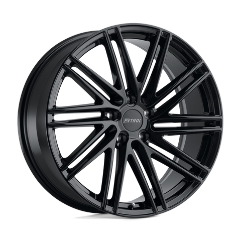 P1C Cast Aluminum Wheel in Gloss Black Finish from Petrol Wheels - View 1
