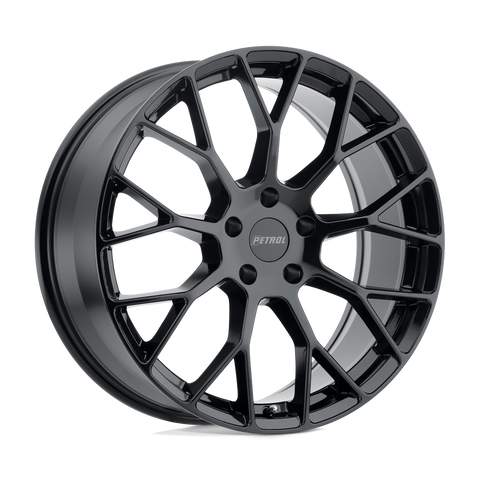 P2B Cast Aluminum Wheel in Gloss Black Finish from Petrol Wheels - View 1