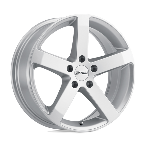 P3B Cast Aluminum Wheel in Gloss Silver Finish from Petrol Wheels - View 1