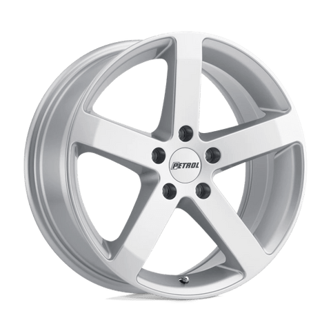 P3B Cast Aluminum Wheel in Gloss Silver Finish from Petrol Wheels - View 2