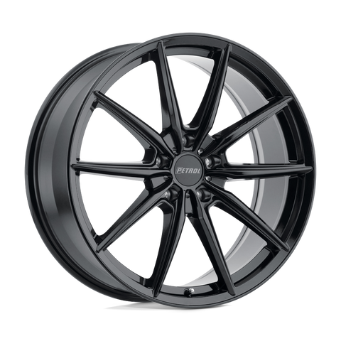 P4B Cast Aluminum Wheel in Gloss Black Finish from Petrol Wheels - View 1