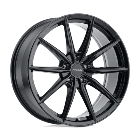 P4B Cast Aluminum Wheel in Gloss Black Finish from Petrol Wheels - View 2